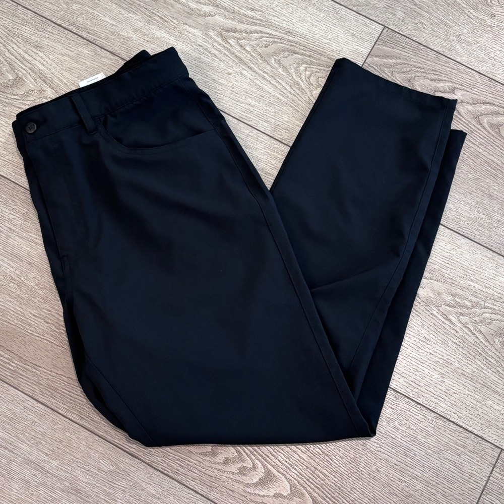 FootJoy Golf Pants Mens 36x30 Black Performance 5-Pocket Athletic Preppy Casual